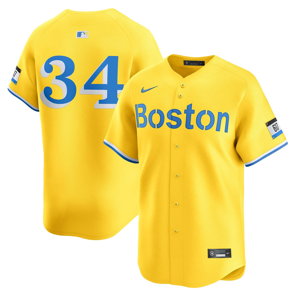 Boston Red Sox David Ortiz Gold City Connect Retired Player Baseball Jersey