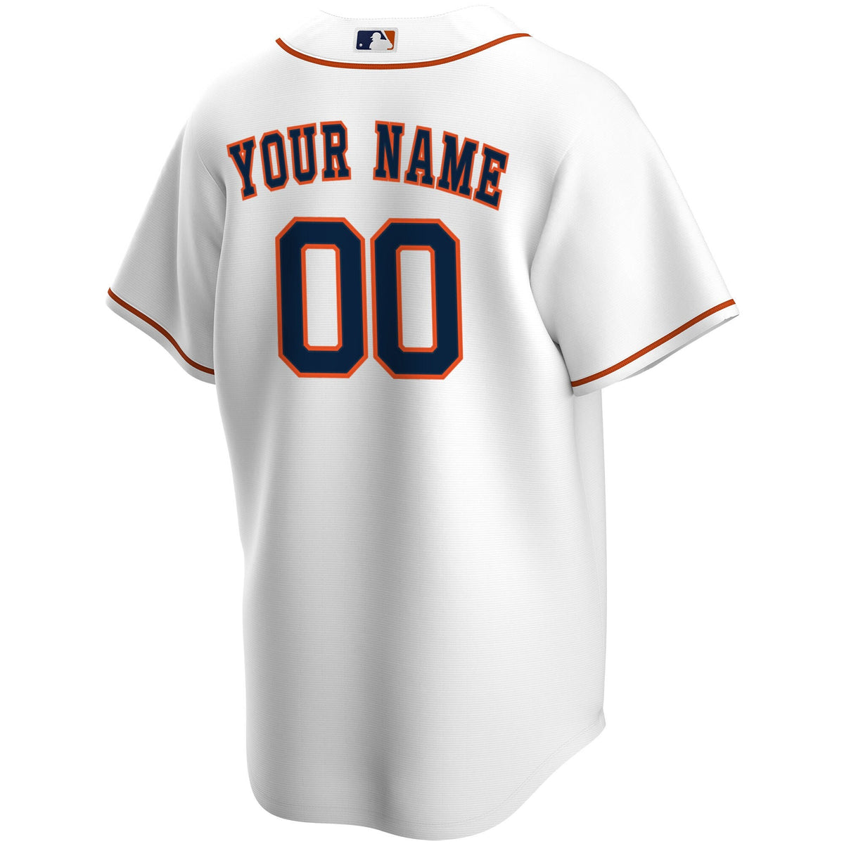 Houston Astros White Home Replica Custom Baseball Jersey