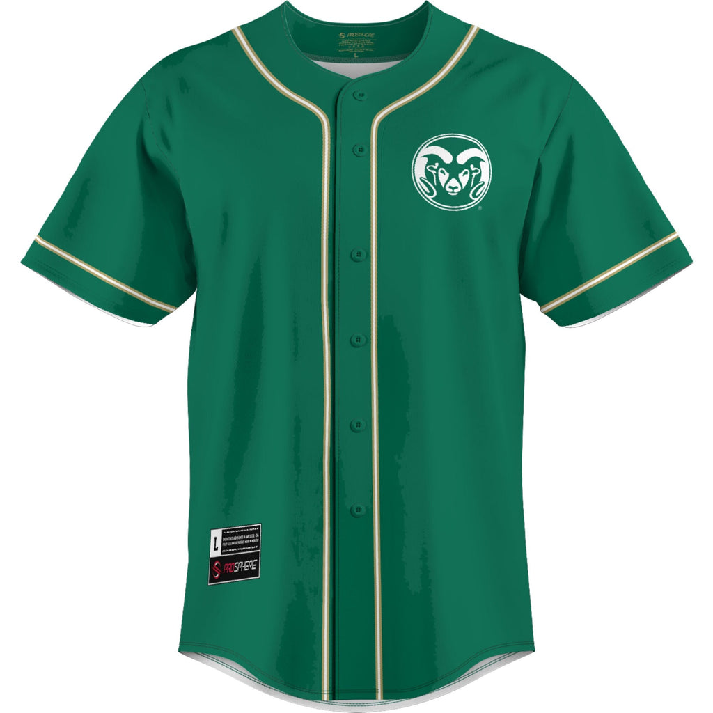 Green Colorado State Rams Lightweight Baseball Jersey