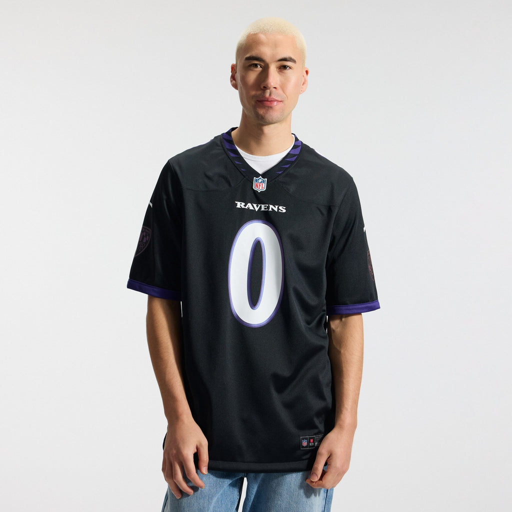 Baltimore Ravens Roquan Smith Black Alternate Game Football Jersey