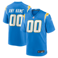 Los Angeles Chargers Powder Blue Custom Game Football Jersey