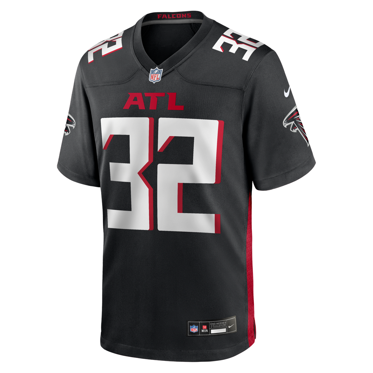 Atlanta Falcons Jamal Anderson Black Game Retired Player Football Jersey