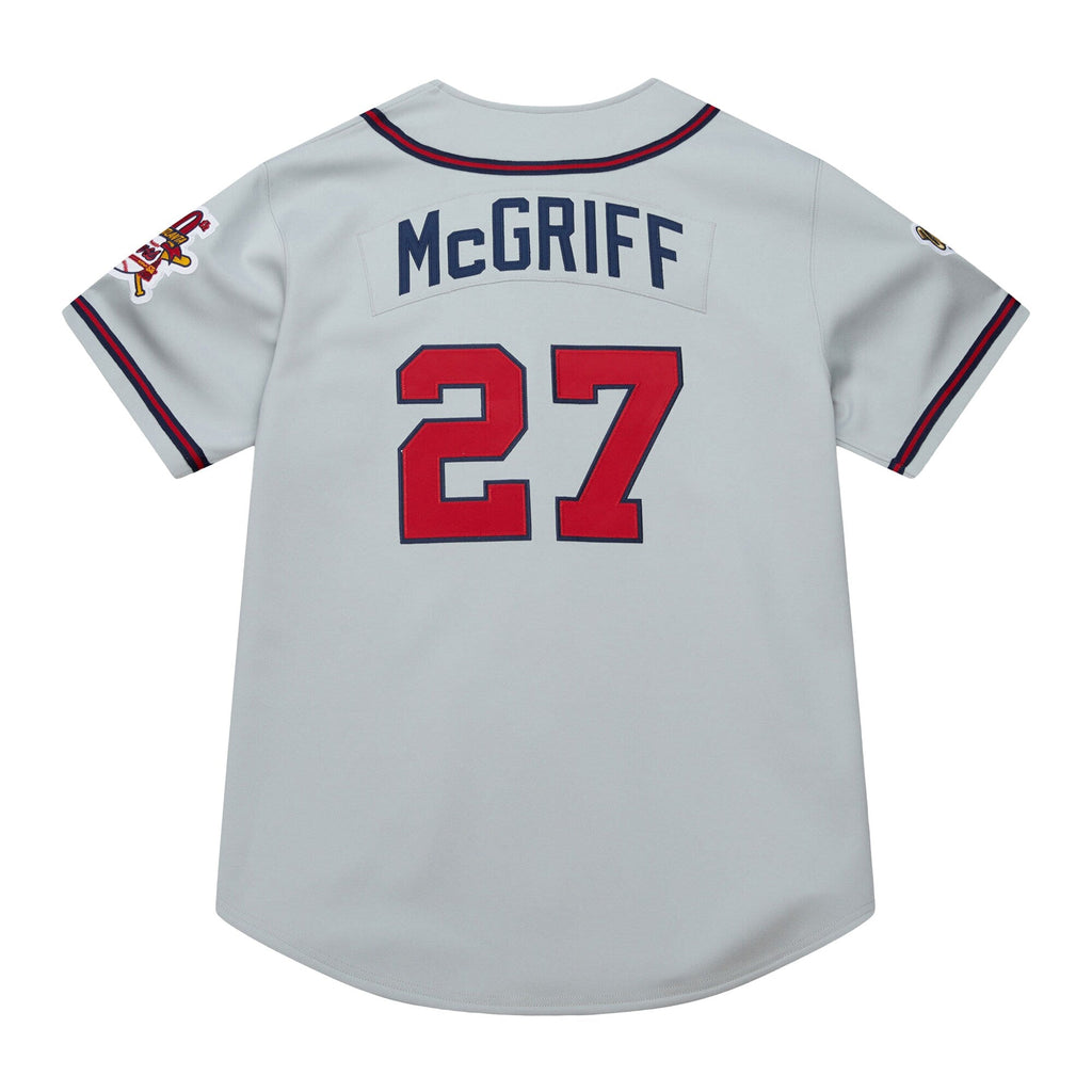 Atlanta Braves Fred McGriff Gray 1995 Throwback Baseball Jersey