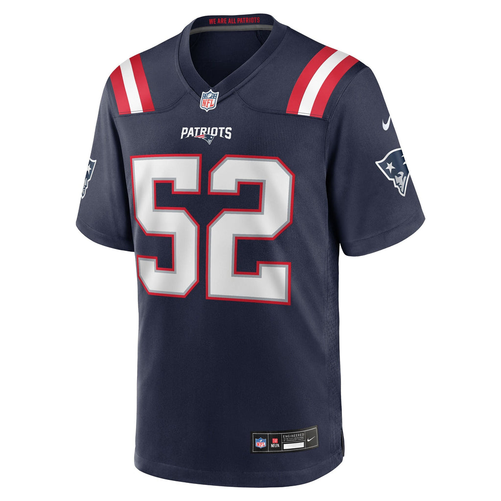 New England Patriots Marcus Bryant Navy Team Game Football Jersey