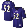 Baltimore Ravens Ray Lewis Purple Big & Tall 2000 Retired Player Replica Football Jersey