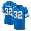 Detroit Lions Brian Branch Blue Game Football Jersey