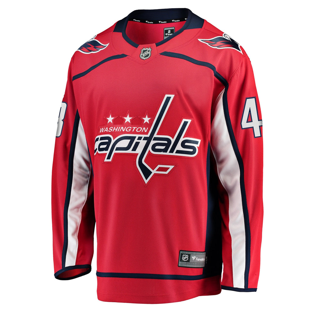 Washington Capitals Logan Thompson Red Home Premier Breakaway Player Hockey Jersey