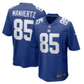 New York Giants Chris Manhertz Royal Team Game Football Jersey