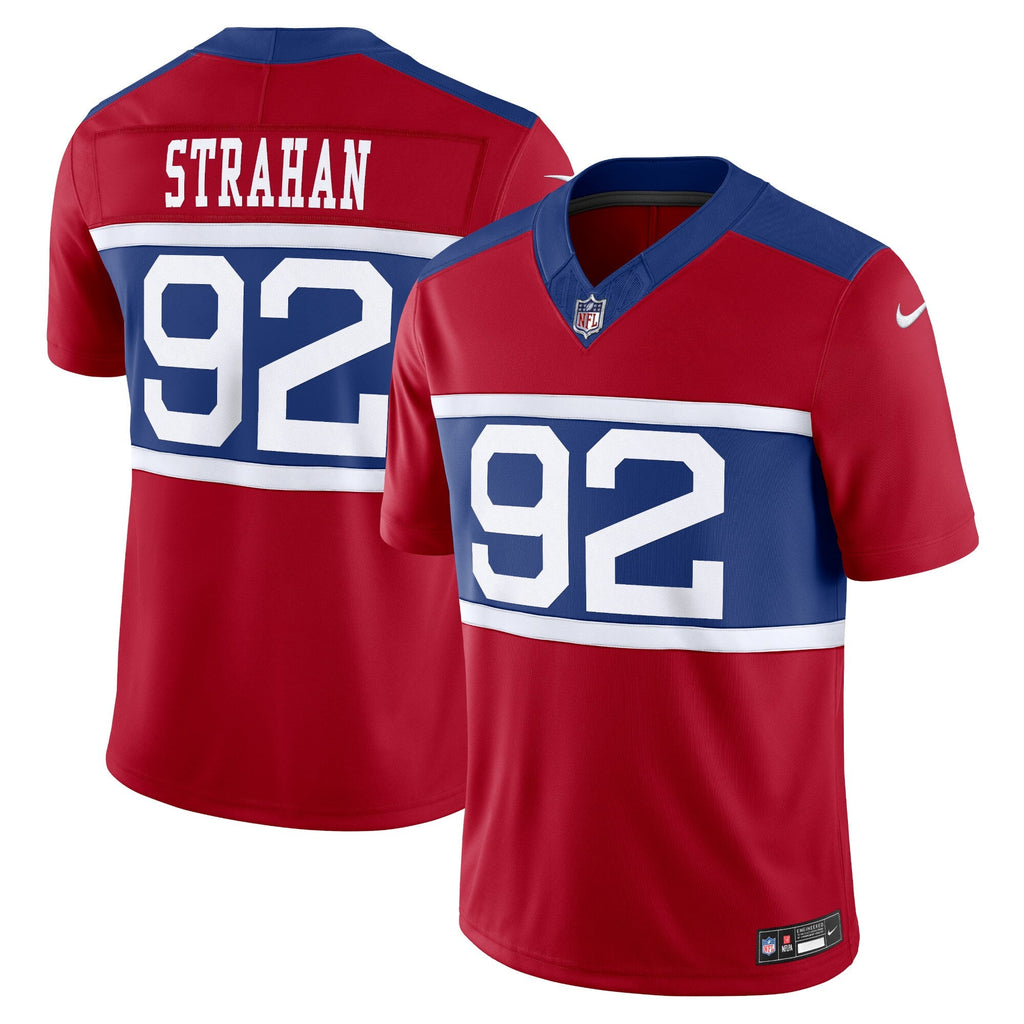 New York Giants Michael Strahan Century Red Alternate Vapor F.U.S.E. Retired Player Limited Football Jersey