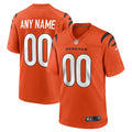 Cincinnati Bengals Orange Alternate Game Custom Football Jersey