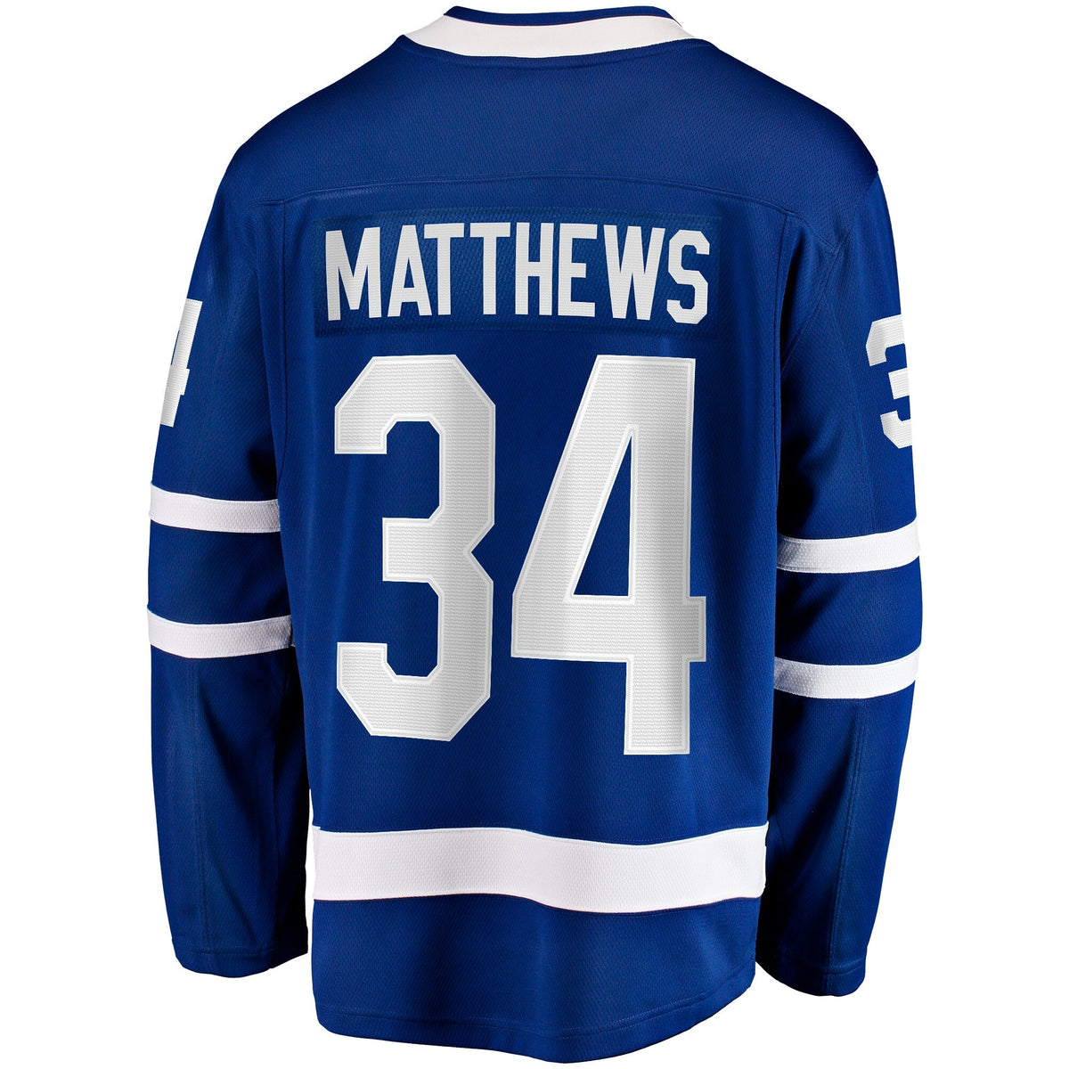 Toronto Maple Leafs Auston Matthews Blue Captain Patch Home Breakaway Player Hockey Jersey