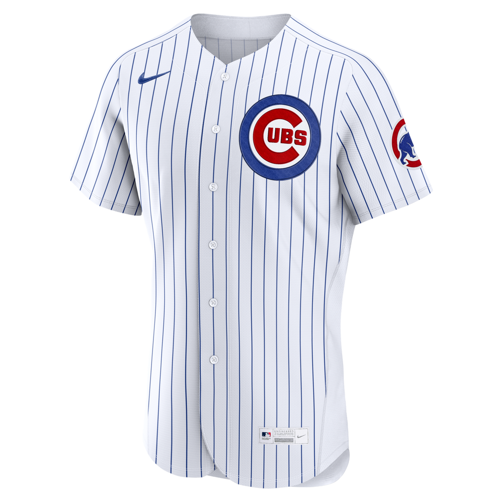Chicago Cubs White Home Custom Baseball Jersey