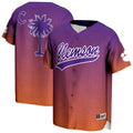 Purple/Orange Clemson Tigers Lightweight Baseball Jersey