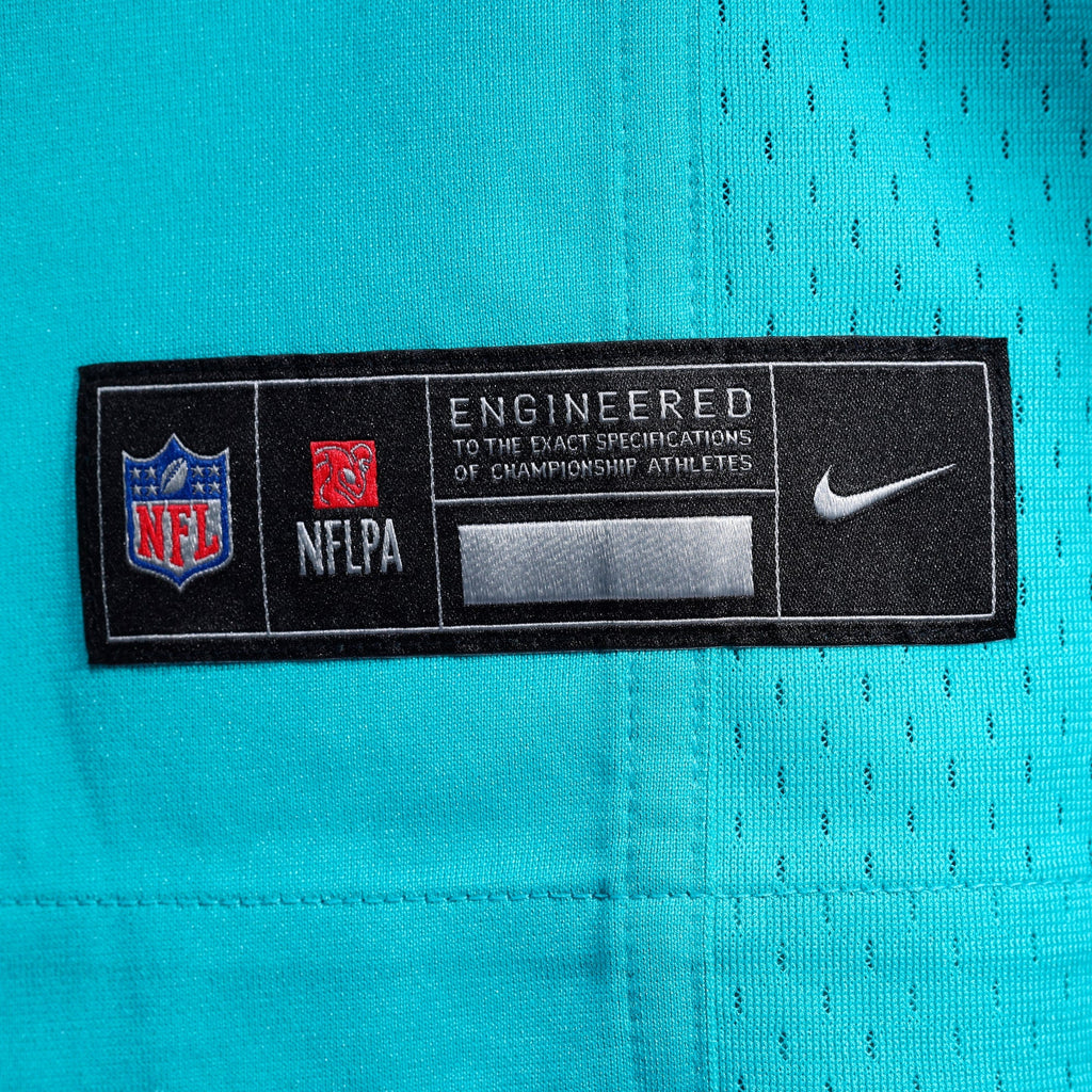 Miami Dolphins Number 1 Groom Aqua Game Football Jersey