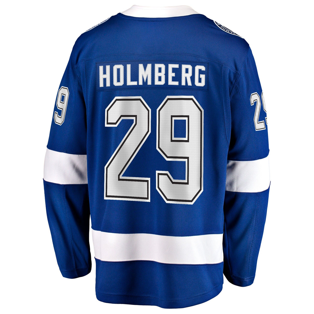 Tampa Bay Lightning Pontus Holmberg Blue Home Breakaway Hockey Jersey
