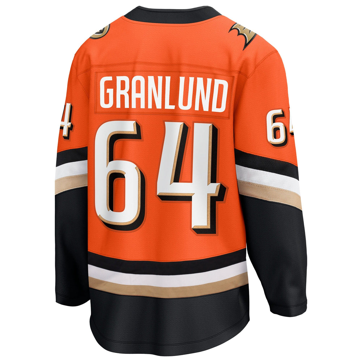 Anaheim Ducks Mikael Granlund Orange Home Breakaway Hockey Jersey