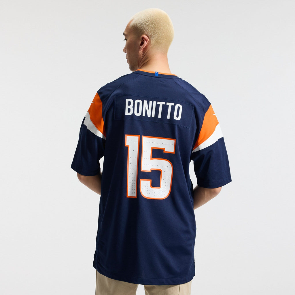 Denver Broncos Nik Bonitto Navy Alternate Game Football Jersey