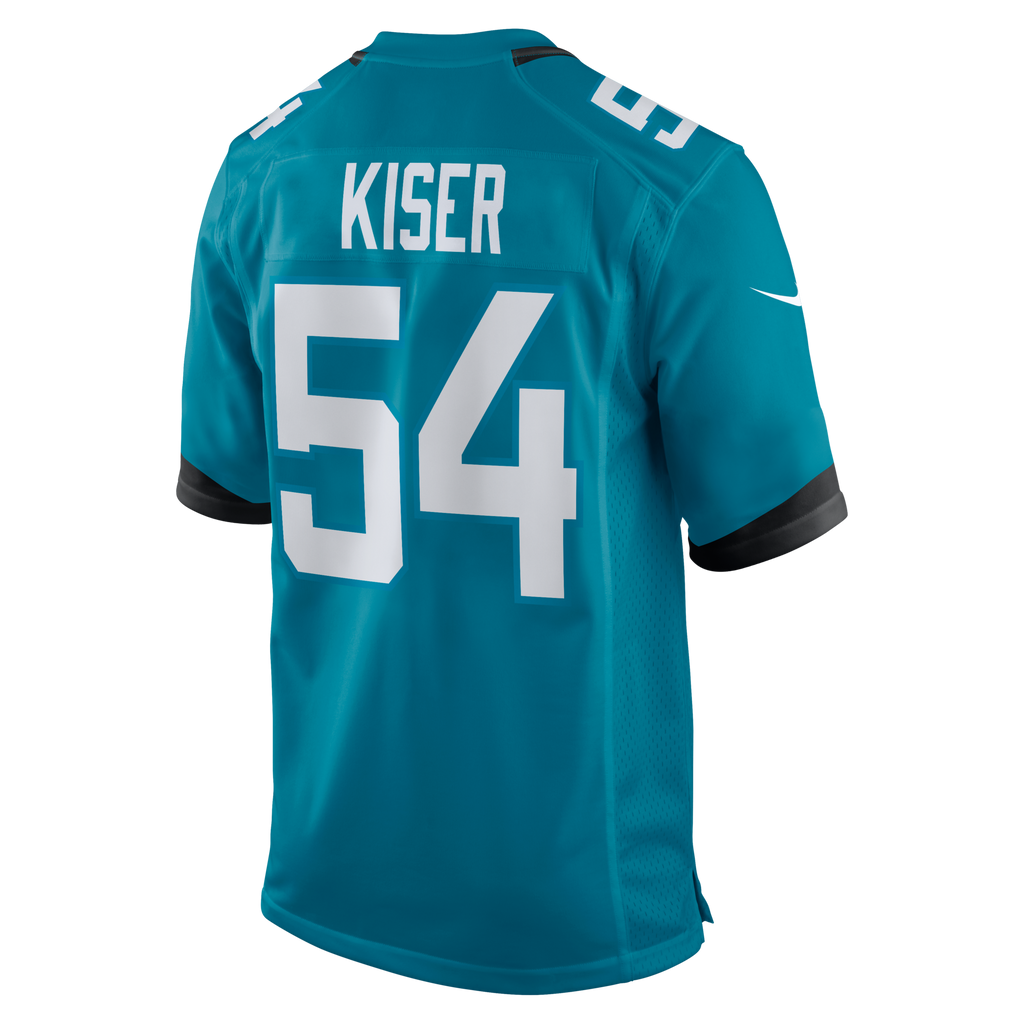Jacksonville Jaguars Jack Kiser Teal Team Game Football Jersey