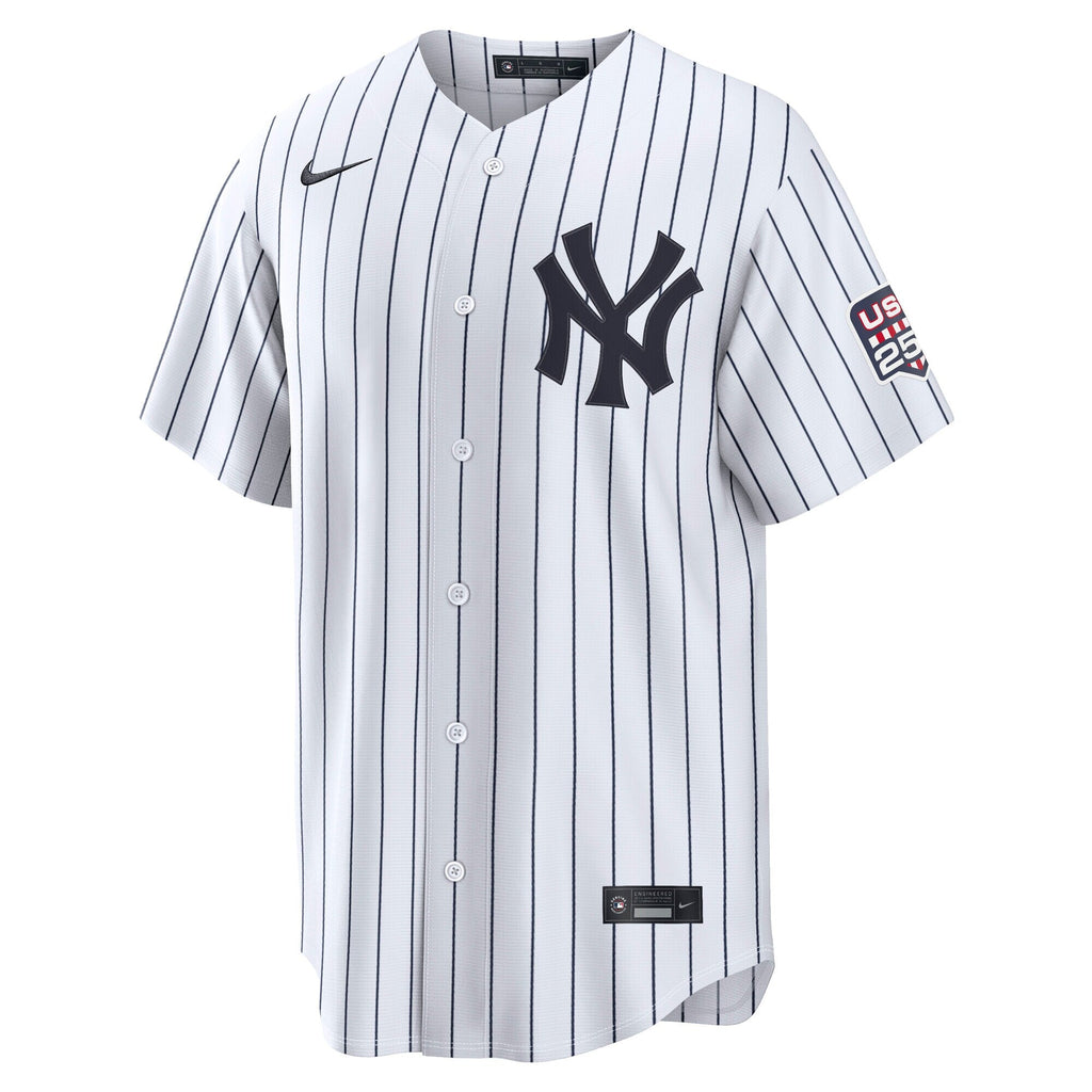 Fourth of July New York Yankees Aaron Judge White USA 250 Stadium Baseball Jersey
