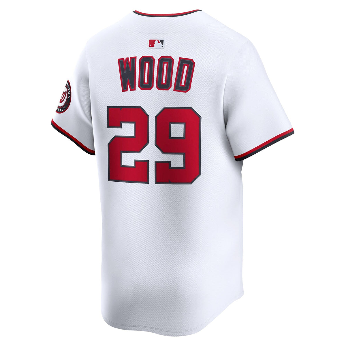 Washington Nationals James Wood White Home Limited Baseball Jersey