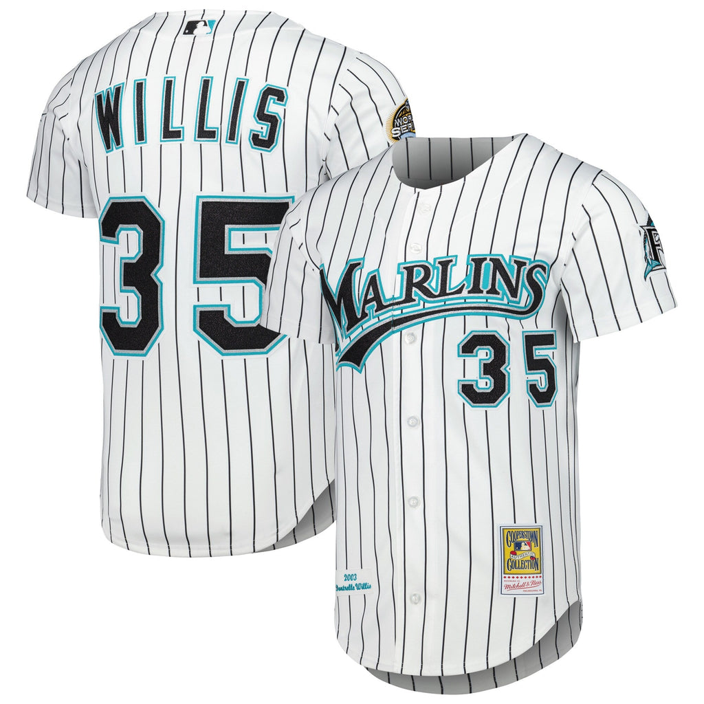 Florida Marlins Dontrelle Willis White Cooperstown Collection Baseball Jersey