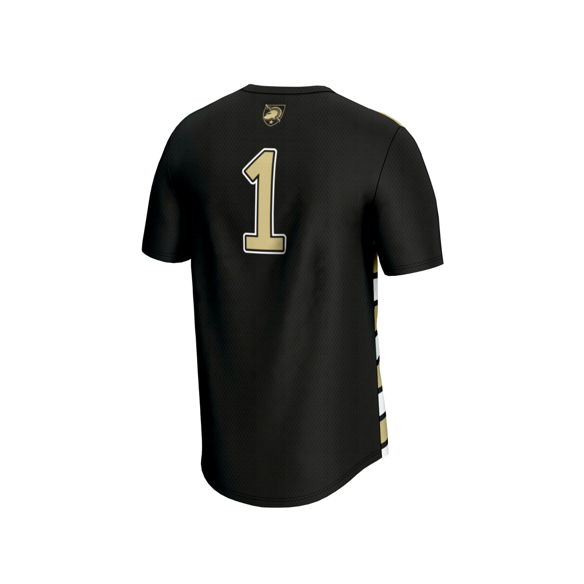 #1 Black Army Black Knights Lightweight Soccer Fashion Jersey