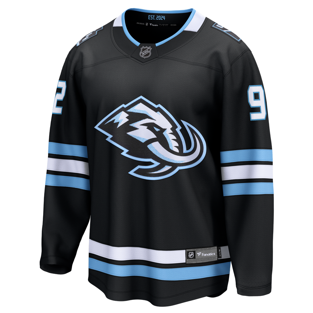 Utah Mammoth Logan Cooley Black Home Breakaway Hockey Jersey