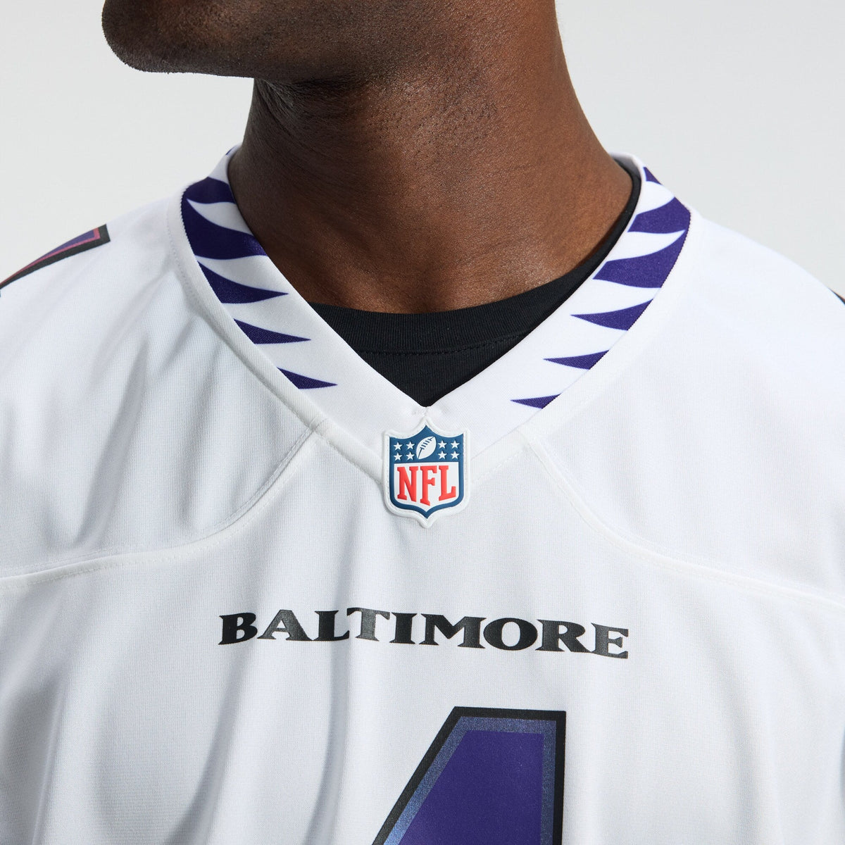 Baltimore Ravens Zay Flowers White Game Football Jersey
