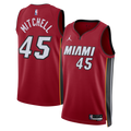 Miami Heat Statement Edition Swingman Jersey - Red - Davion Mitchell