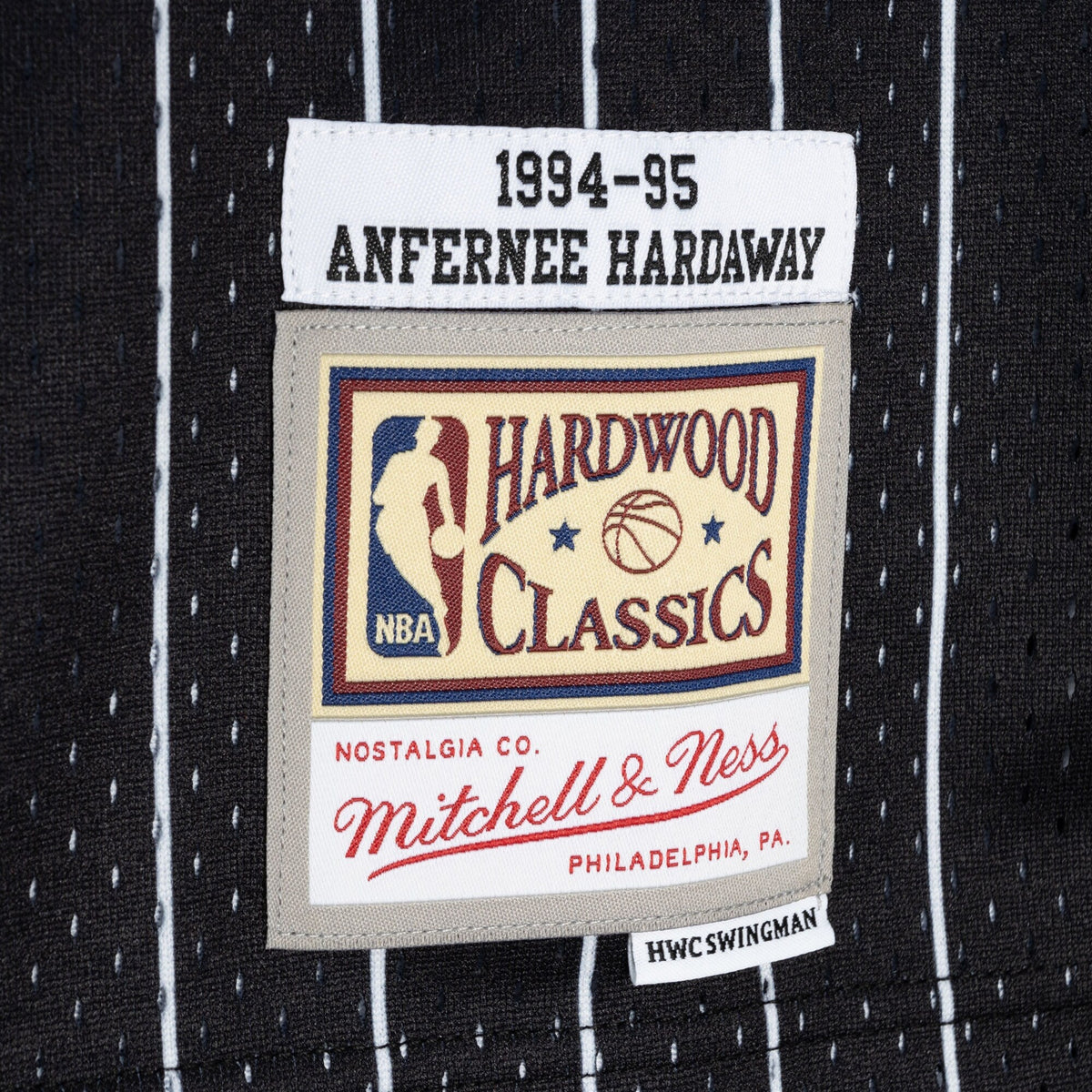 Orlando Magic Anfernee Hardaway 1994 Split Swingman Jersey - Black/Blue