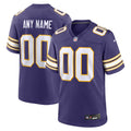 Minnesota Vikings Purple Classic Custom Game Football Jersey