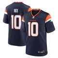Denver Broncos Bo Nix Navy Alternate Game Football Jersey