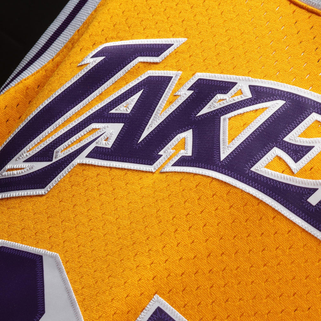 Magic Johnson Gold Los Angeles Lakers 1984-85 Hardwood Classics Swingman Jersey