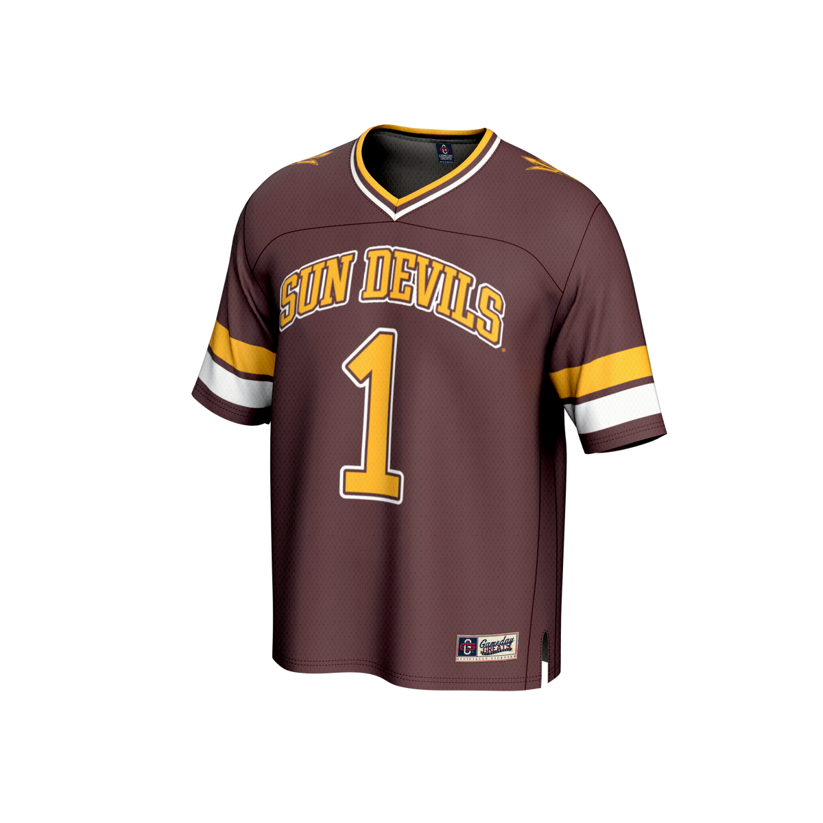 Maroon #1 Arizona State Sun Devils Lightweight Collegiate Football Fashion Jersey