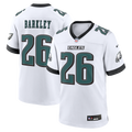 Philadelphia Eagles Saquon Barkley White Game Football Jersey
