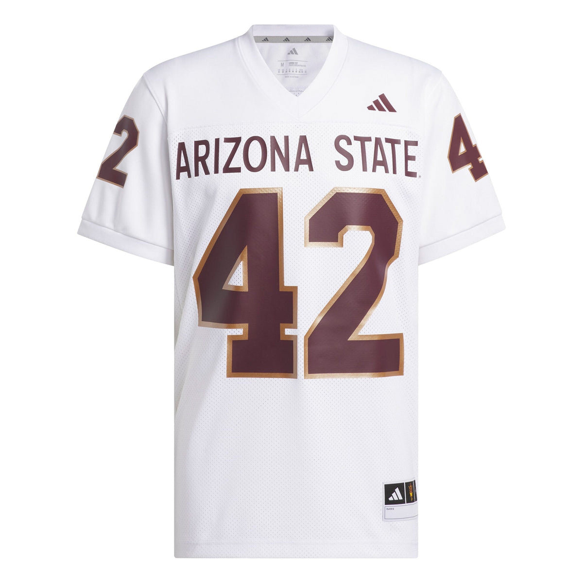Pat Tillman #42 White Arizona State Sun Devils Away Icon Premier Football Jersey
