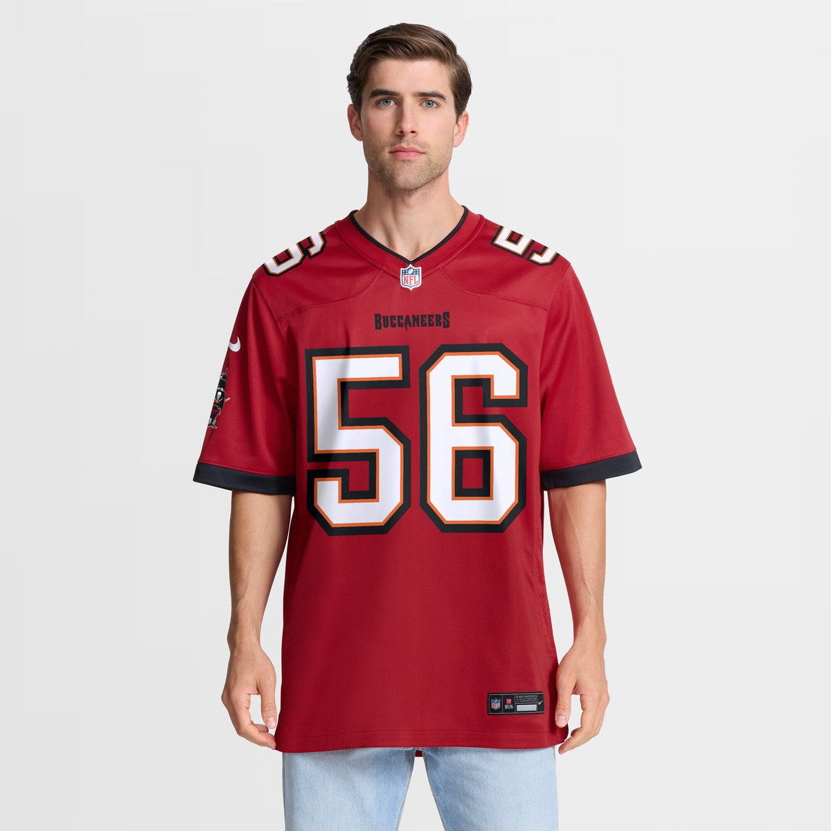 Tampa Bay Buccaneers Desmond Watson Red Team Game Football Jersey