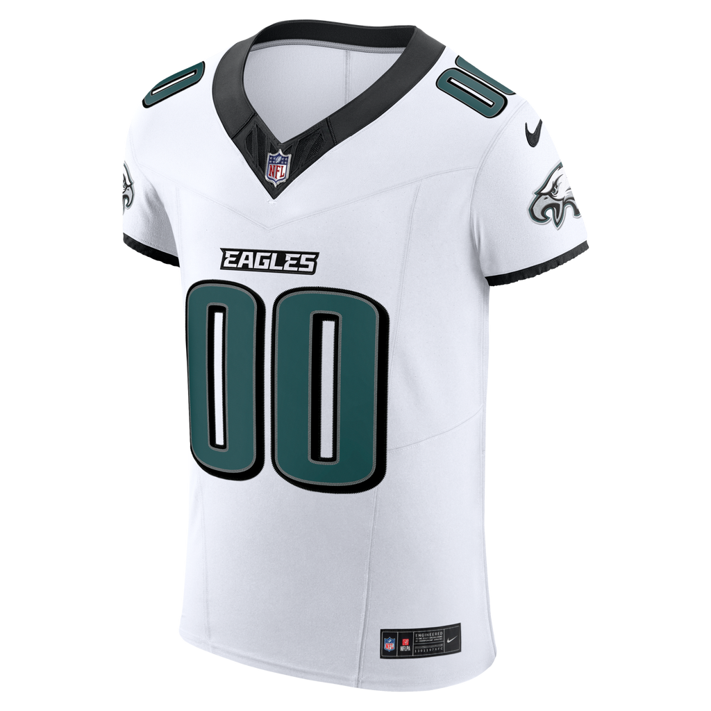 Philadelphia Eagles White Vapor F.U.S.E. Elite Custom Football Jersey