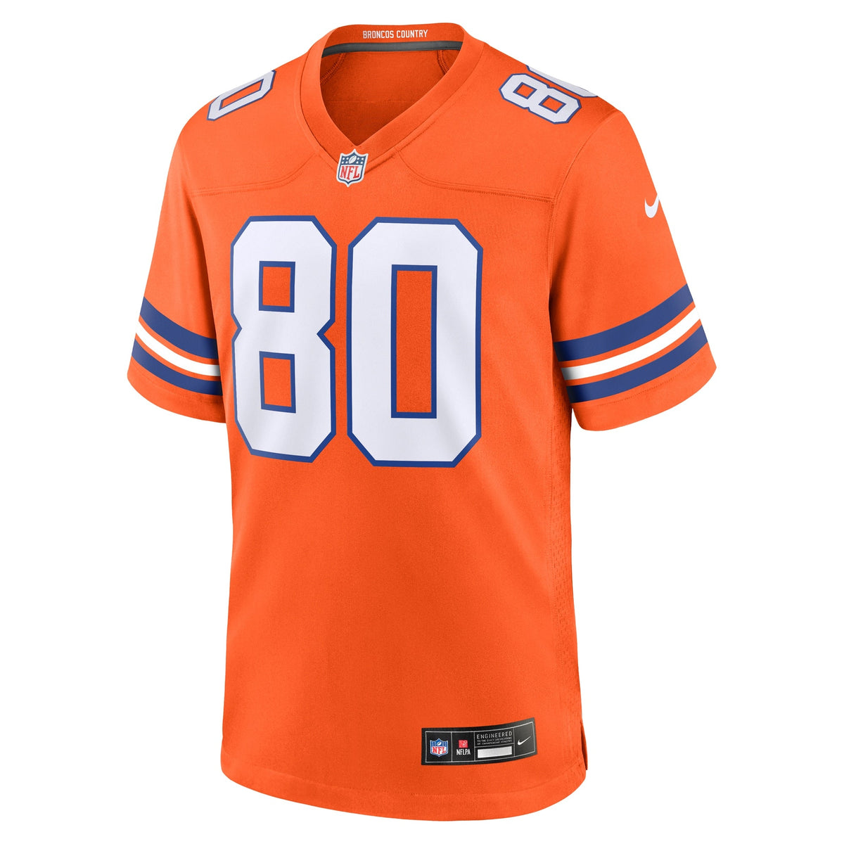 Denver Broncos Rod Smith Orange Retired Player Alternate Game Football Jersey