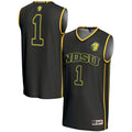 #1 NDSU Bison Lightweight Basketball Jersey - Black
