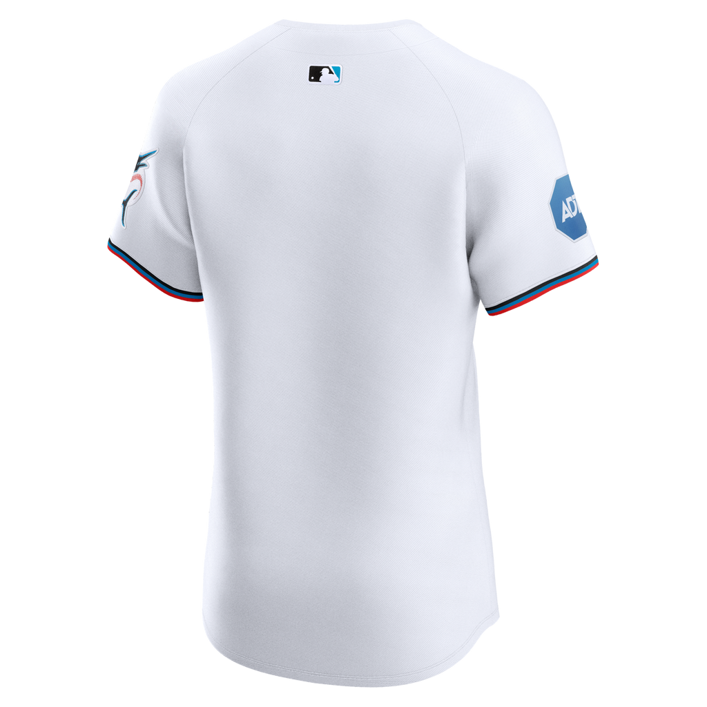 Miami Marlins White Home Elite Baseball Jersey