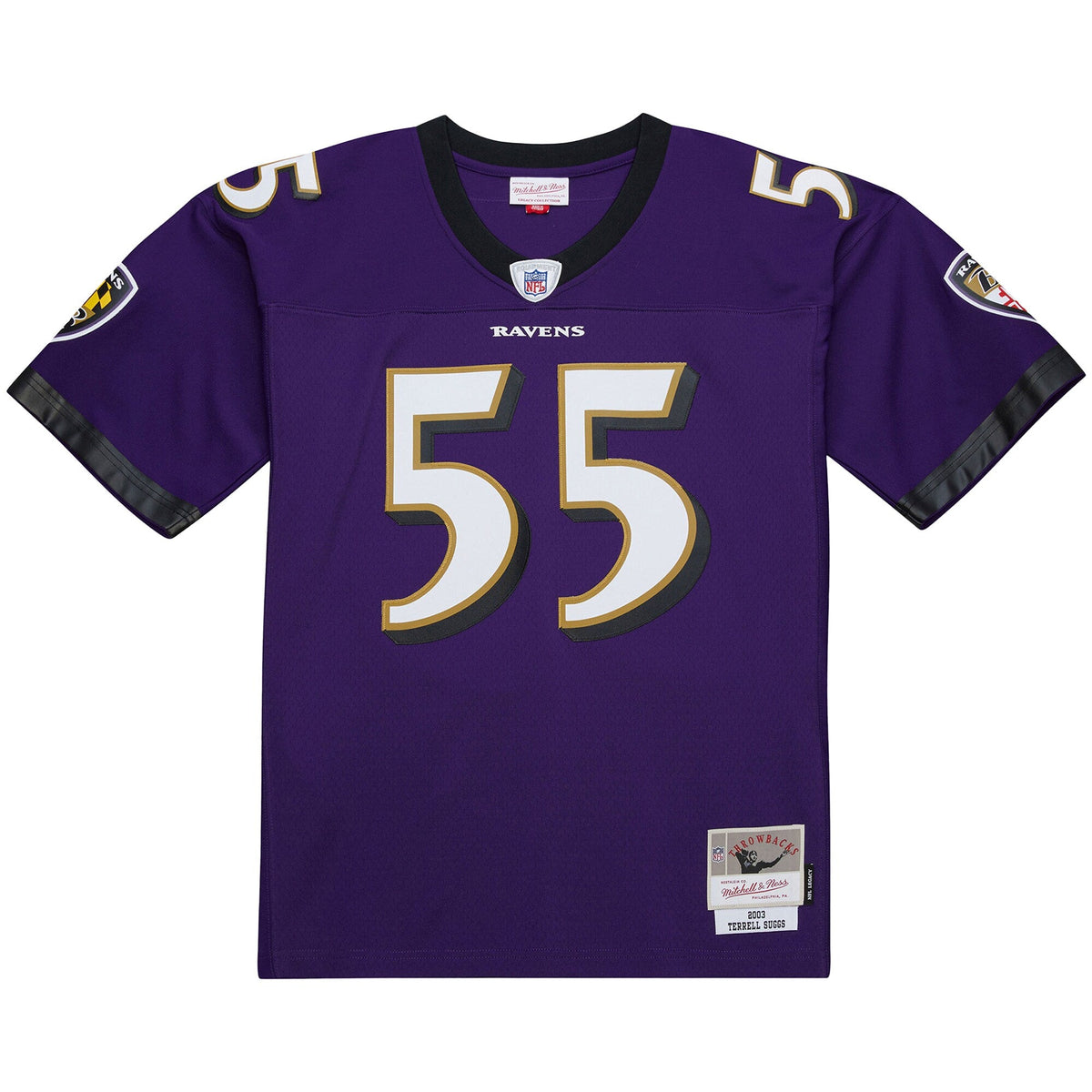 Baltimore Ravens Terrell Suggs Purple 2003 Legacy Replica Football Jersey