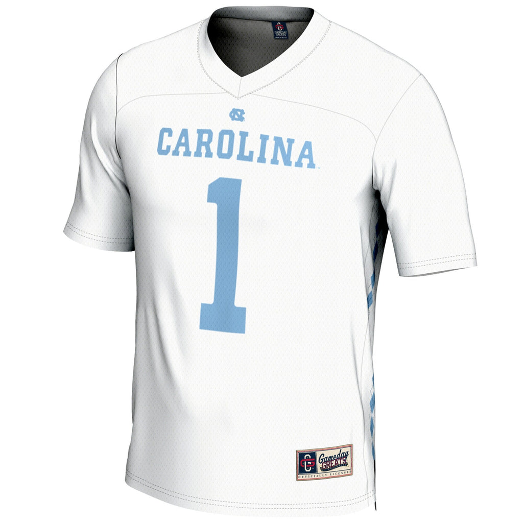 #1 White North Carolina Tar Heels Lightweight Lacrosse Jersey