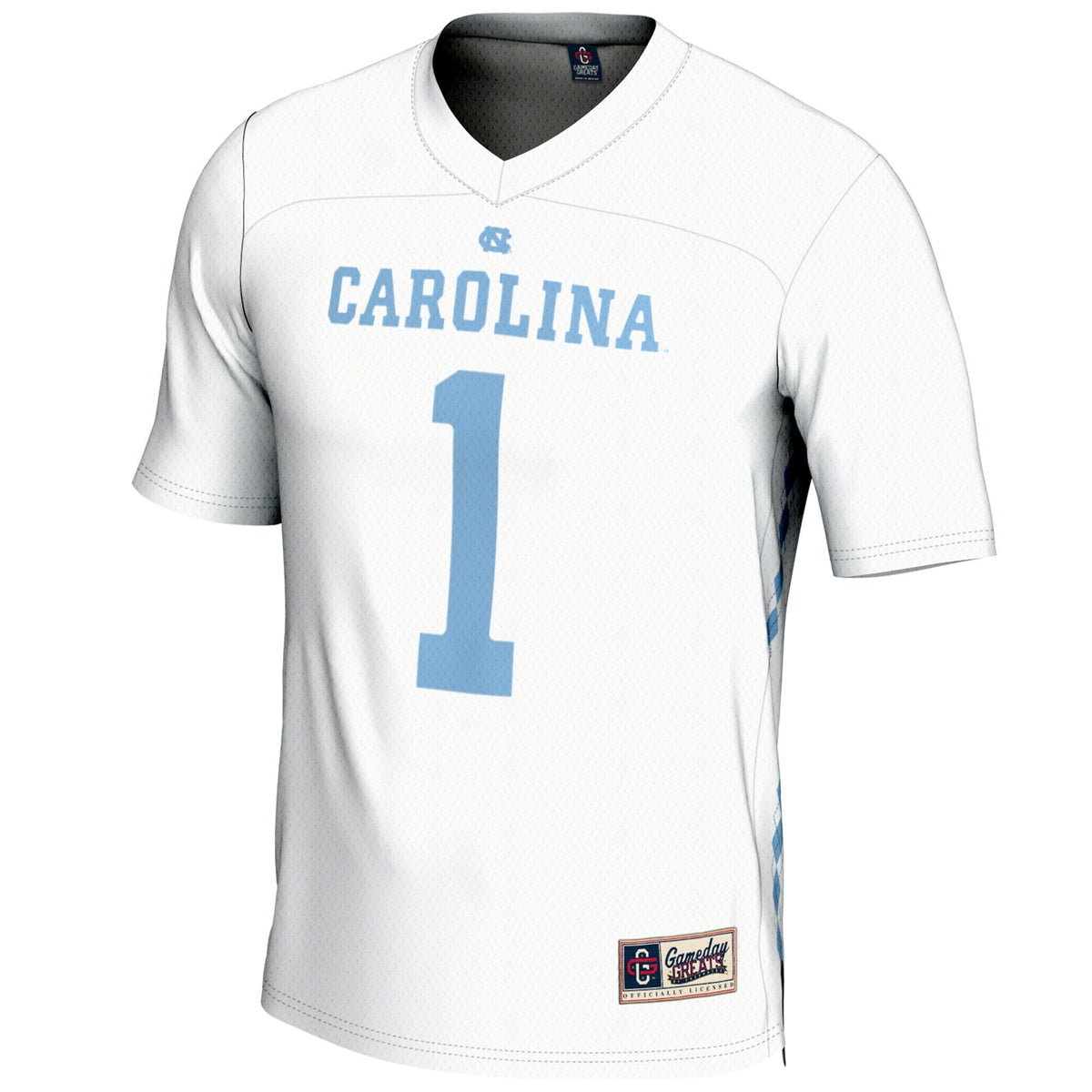 #1 White North Carolina Tar Heels Lightweight Lacrosse Jersey