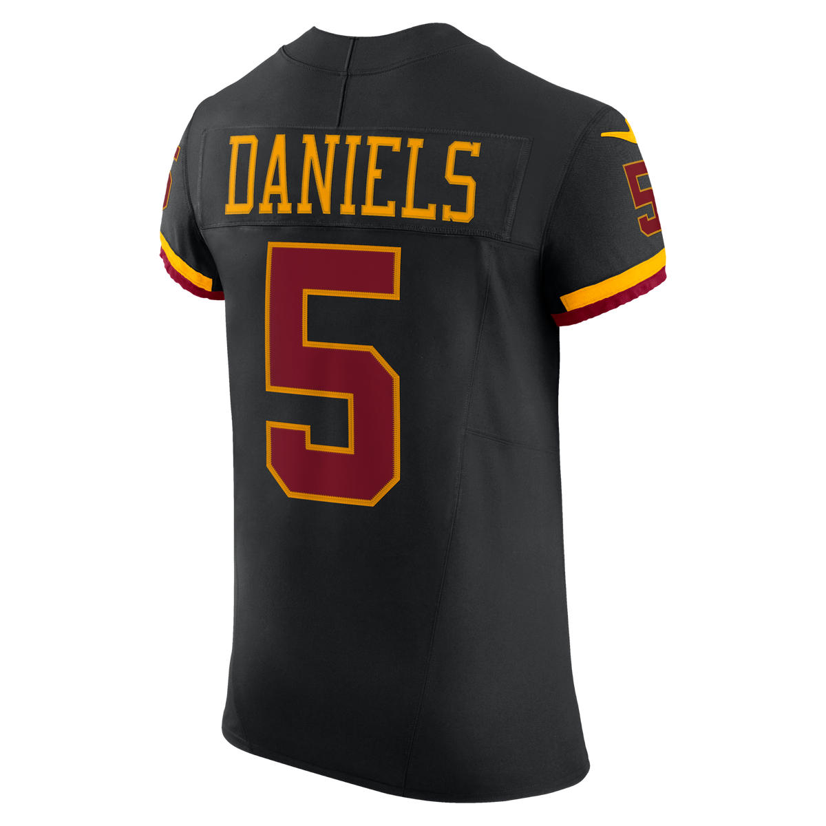 Washington Commanders Jayden Daniels Black Alternate Vapor F.U.S.E. Elite Football Jersey