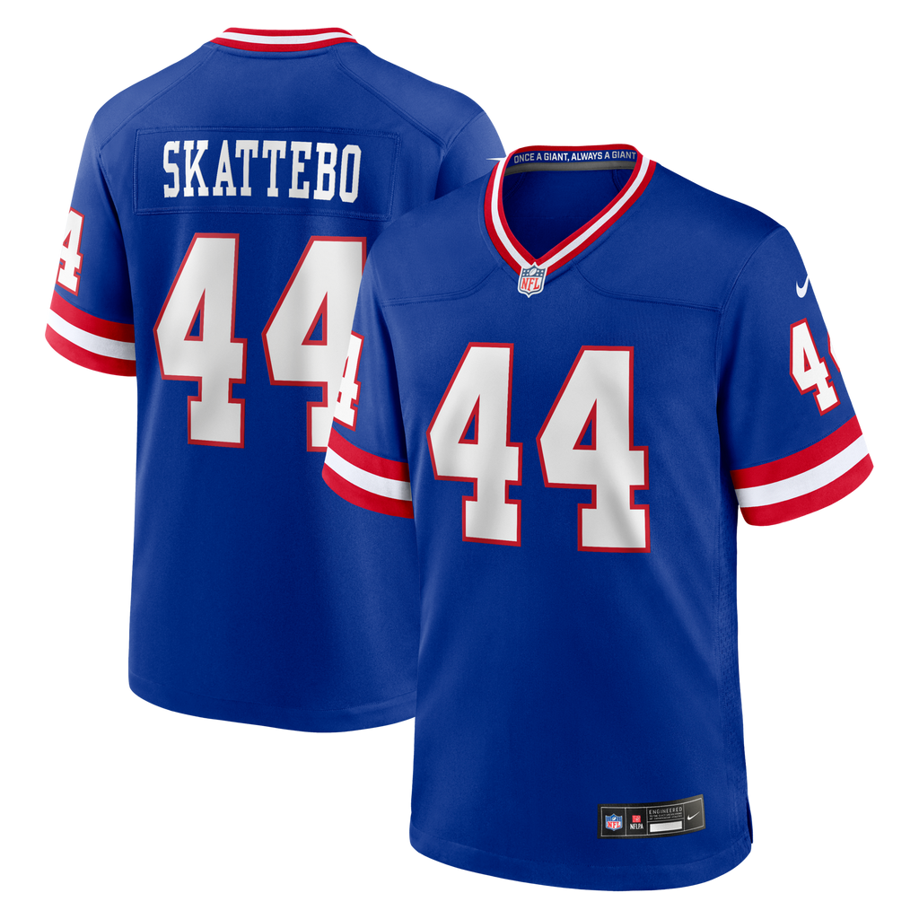 New York Giants Cam Skattebo Royal Alternate 2 Legacy Game Football Jersey