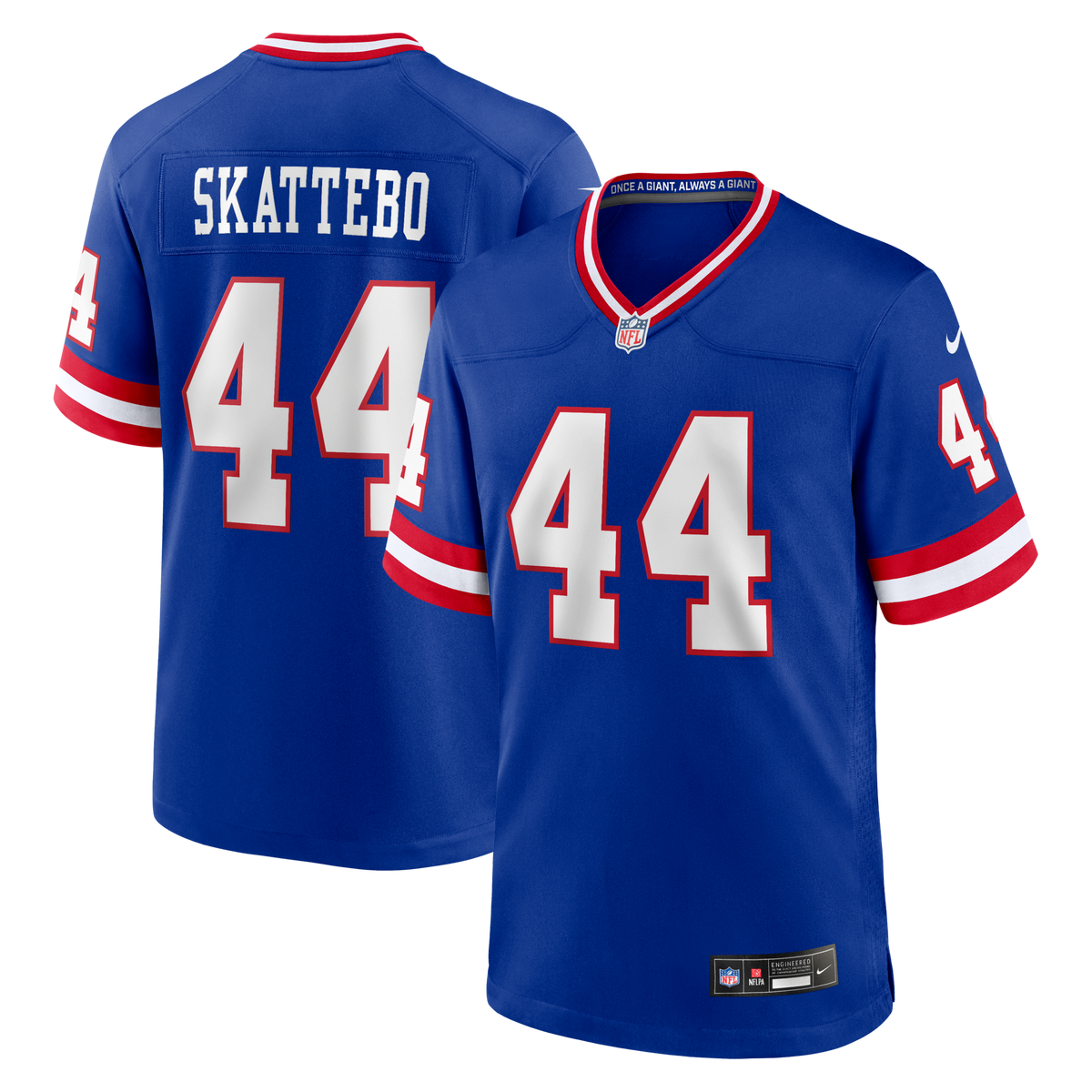 New York Giants Cam Skattebo Royal Alternate 2 Legacy Game Football Jersey