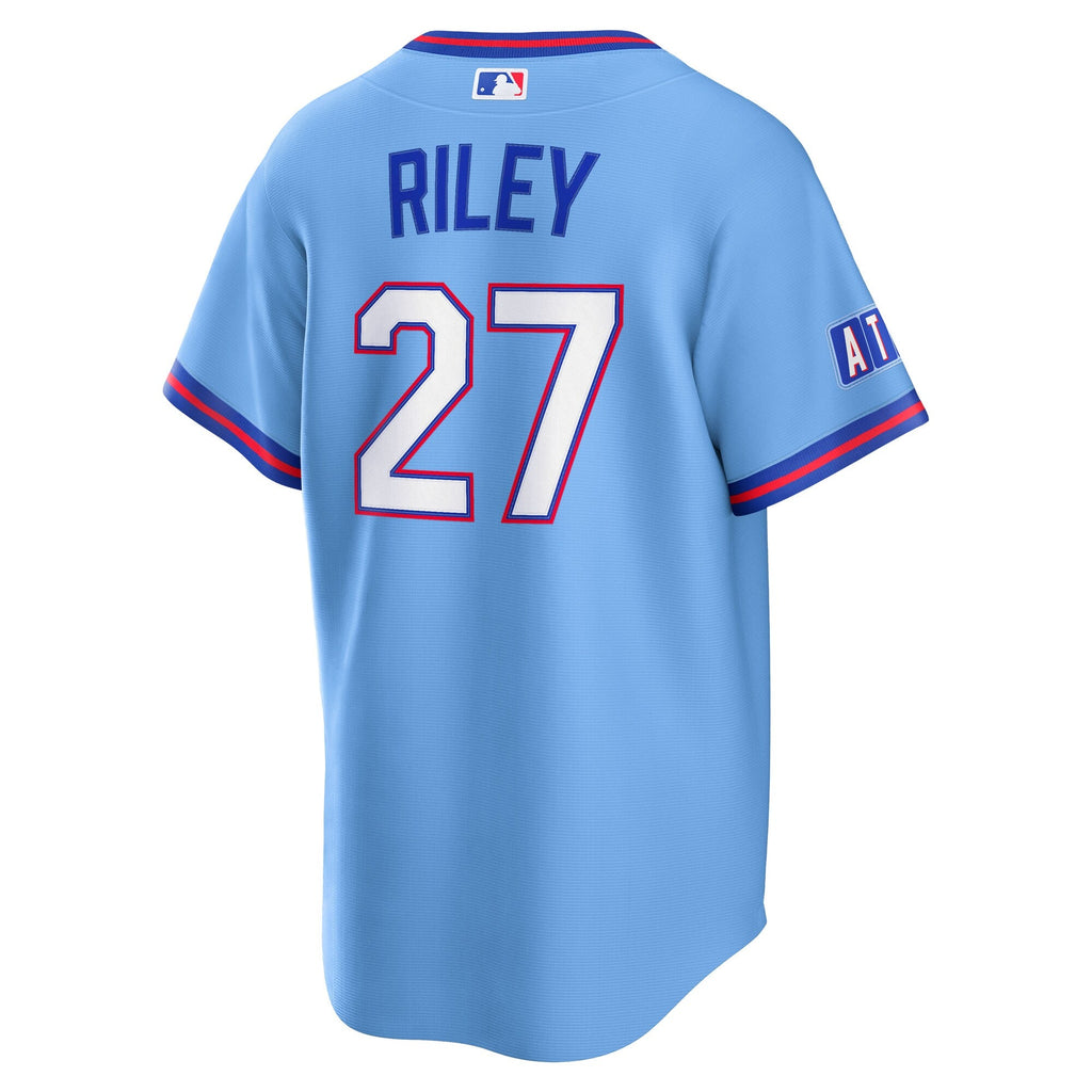 Atlanta Braves Austin Riley Powder Blue 2026 City Connect Stadium Baseball Jersey