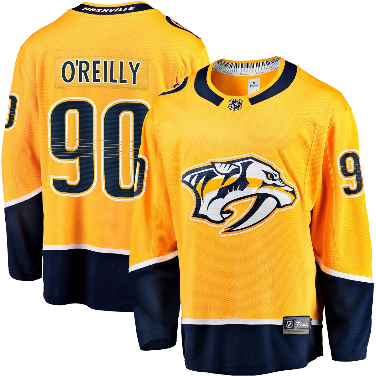 Nashville Predators Ryan O'Reilly Gold Breakaway Hockey Jersey