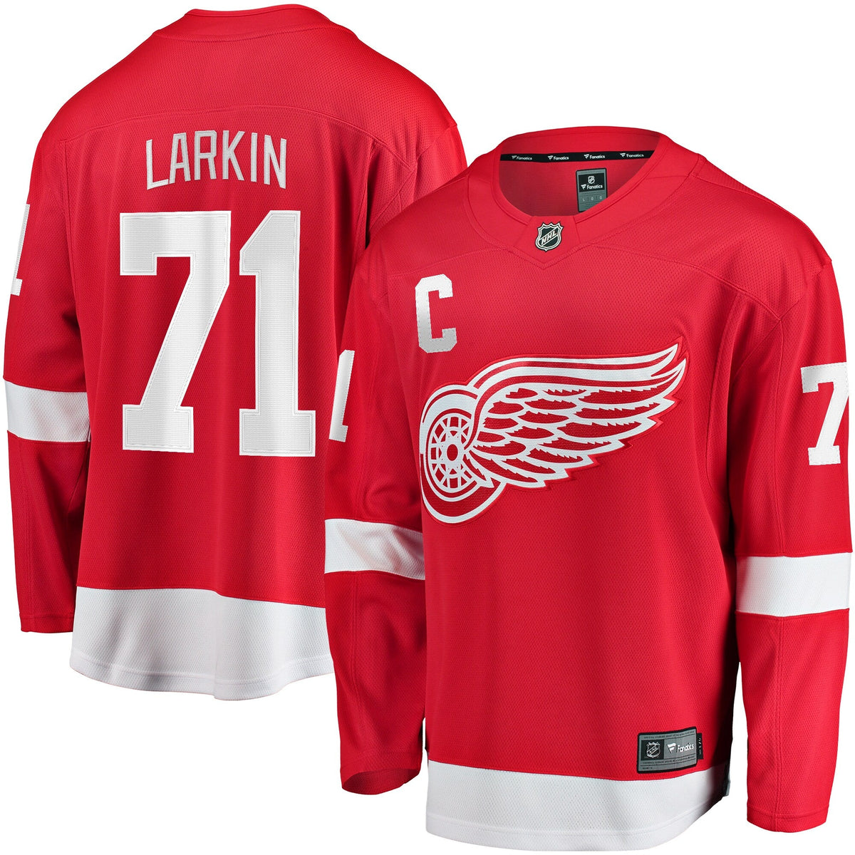 Detroit Red Wings Dylan Larkin Red 2023/24 Captain Breakaway Player Hockey Jersey